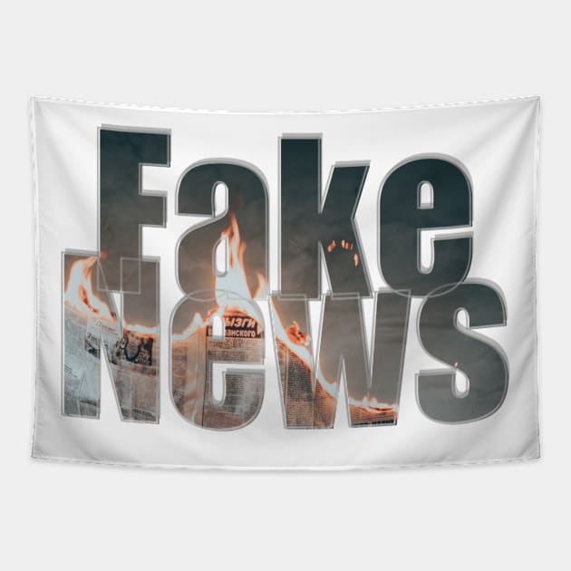 Fake News Tapestry by afternoontees