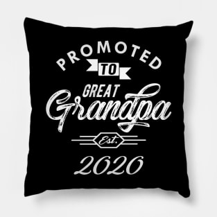 Promoted to great grandpa est. 2020 Pillow