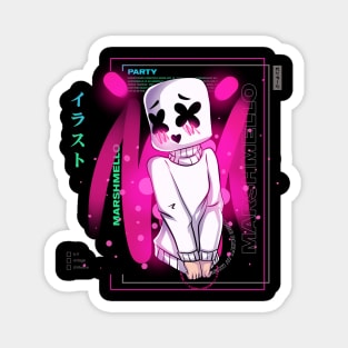 Marshmello Girl / Cute Modern poster 22 Magnet