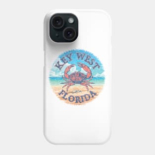 Key West, Florida, Stone Crab on Beach Phone Case