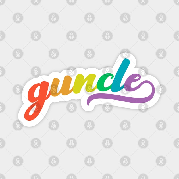 Gay Uncle Guncle Vintage Graphic Magnet by BurnhamAndGrange