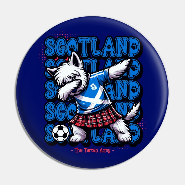 Scottish Football Supporter: The Tartan Army Tee Pin by Kicosh