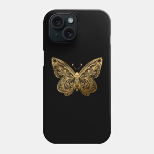 Gold Butterfly Phone Case