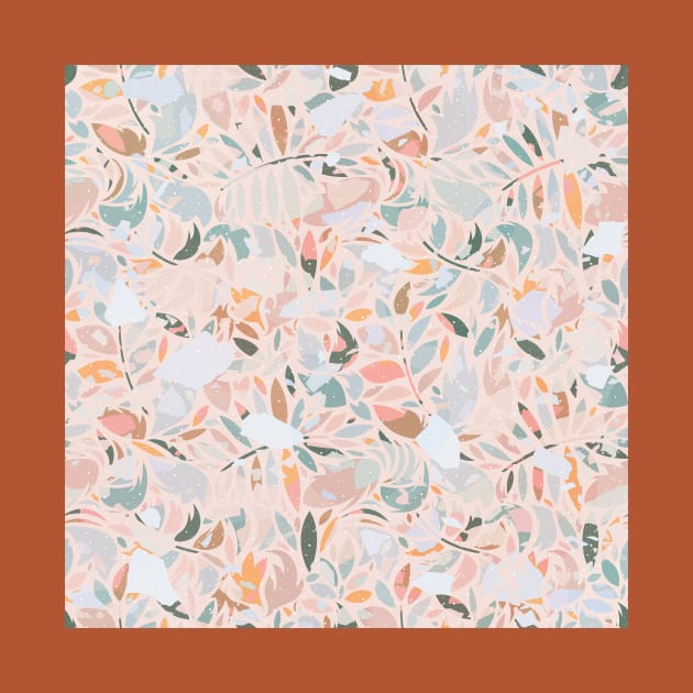 Vintage Abstract Plants / Pastel Leaves by matise