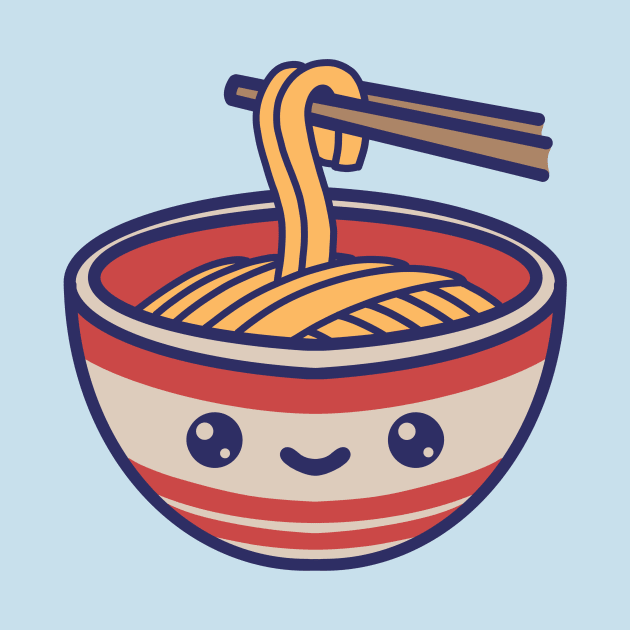 Kawaii Ramen Noodles Cute Japanese Anime Gift by basselelkadi