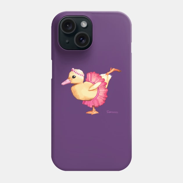 Ballerina Tutu Duckling Phone Case by Sabtastic