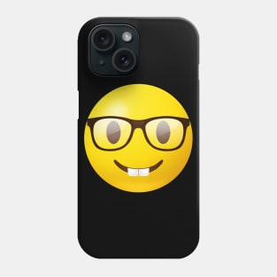 Nerd face emoji Phone Case