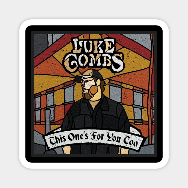 Luke Combs Magnet by DeborahWood99