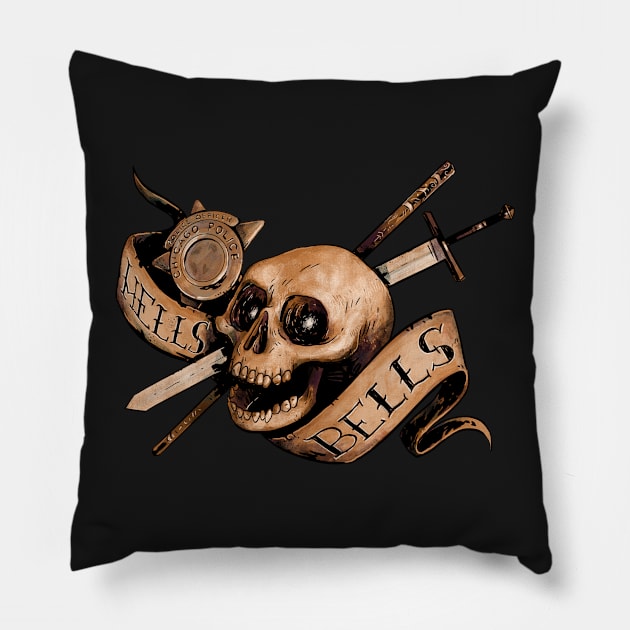 Hell's Bells Pillow by rebekie.b