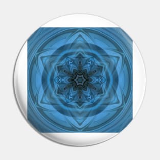 elegant shades of turquoise blue floral fantasy in square format Pin