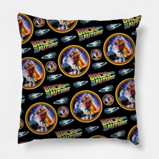 Retro time travel v2 Pillow