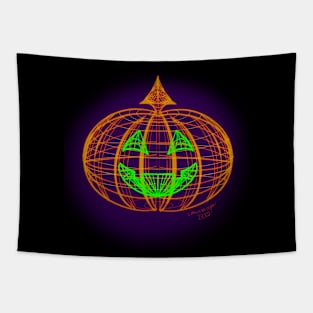 Vector Jack O Lantern Tapestry