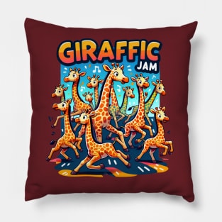 Funny animal - Giraffic Jam Pillow