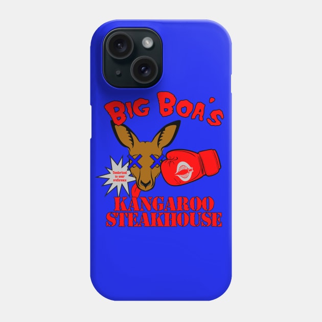 Big Boa's Kangaroo Steakhouse Phone Case by BadAsh Designs