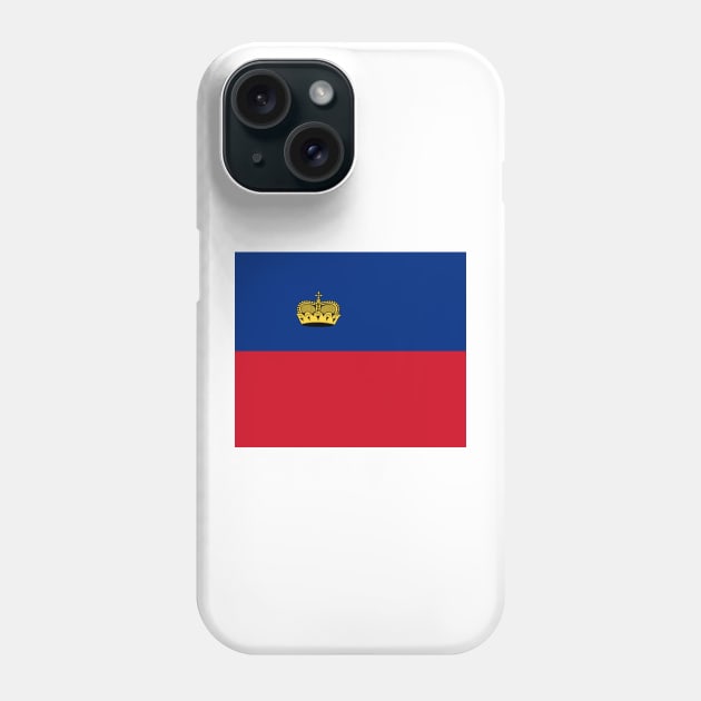 Liechtenstein flag Phone Case by flag for all