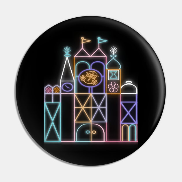 Neon Small World Pin by magicmirror