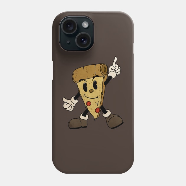 Pizza Vintage Mascot Phone Case by RiyanRizqi