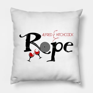 HITCHCOCK - ROPE - Black Version Pillow