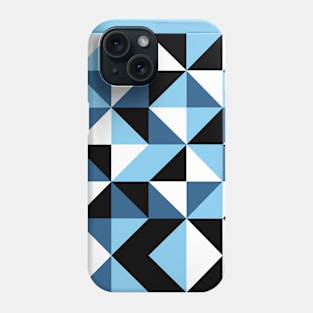 Beautiful clear blue geometric shapes Phone Case