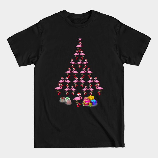 Disover Flamingo tree christmas - Flamingo Christmas - T-Shirt