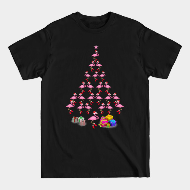 Discover Flamingo tree christmas - Flamingo Christmas - T-Shirt