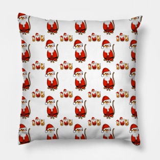 Cute Christmas Cats Pattern Pillow