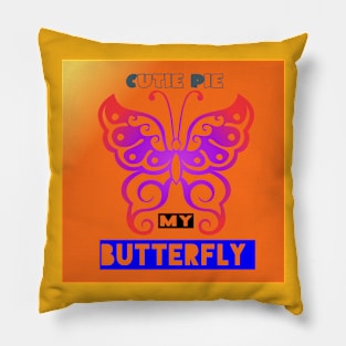 Cutie pie my Butterfly Pillow