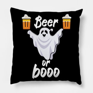 Beer or boo Pillow