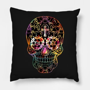 Funny Mexican Sugar Skull cross Pillow