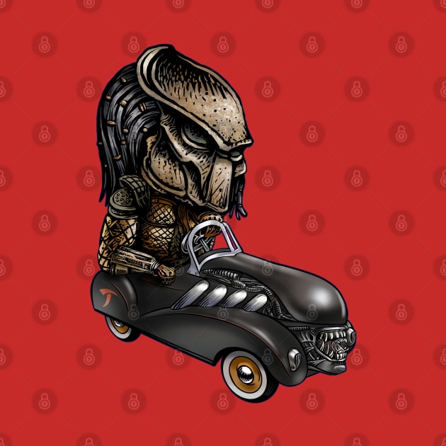 Alien Pedal Car by ChetArt