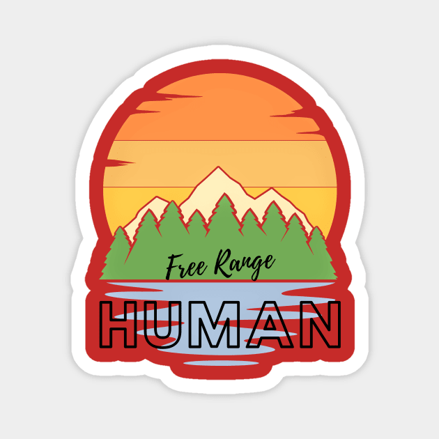 Free Range Human (trees at waters edge) Magnet by PersianFMts