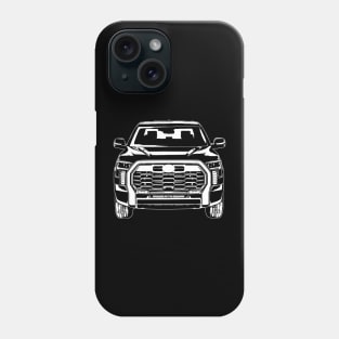 White 2022 Tundra Sketch Art Phone Case