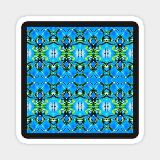 Green Blue Pattern Magnet