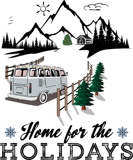 Home for the Holidays Kids T-Shirt by Blended Designs