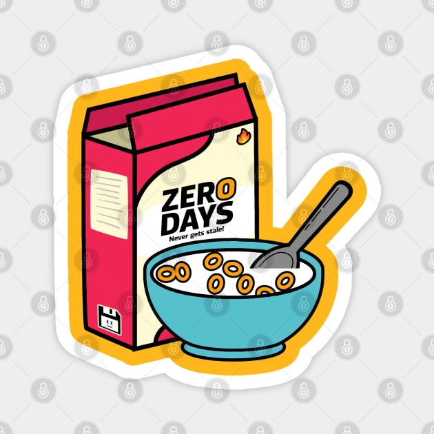 Zero Days Cereal Magnet by stark4n6