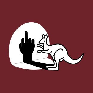 Kangaroo Middle Finger T-Shirt