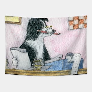 Accountant sheepdog is rounding up the figures Tapestry