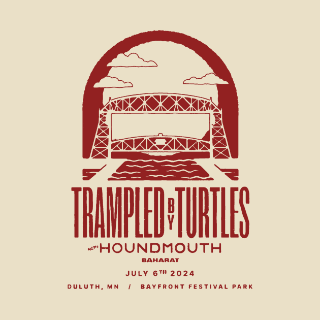 Retro vintage trampled by turtles