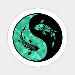 Turquoise, Koi Fish Lover Magnet