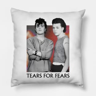 Vintage 80s Tears For Fears Pillow