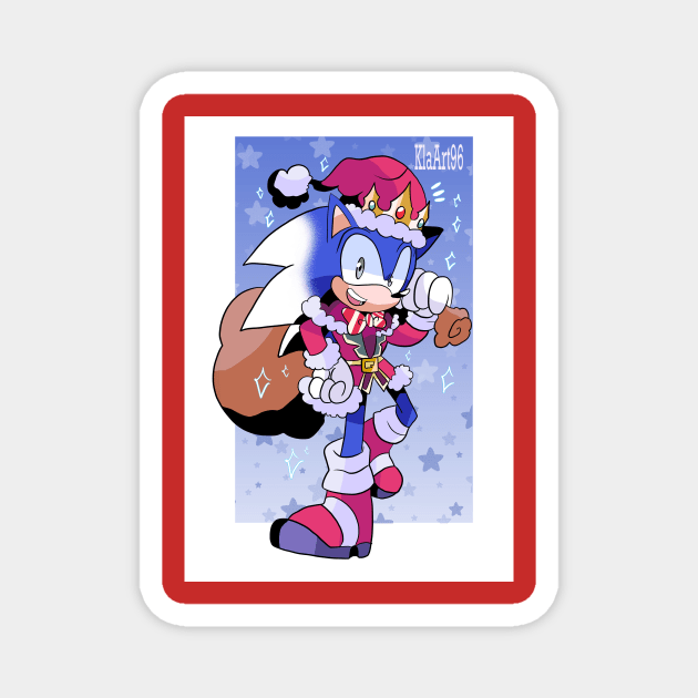 Sonic Christmas 2023 Magnet by Klaudiapasqui 96