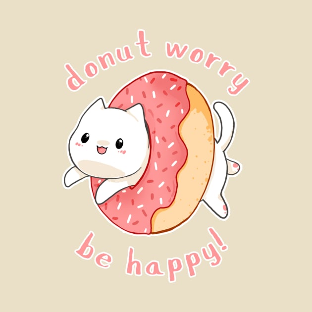 Donut worry cat by linkitty