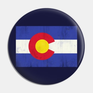 colorado flag  vintage Pin