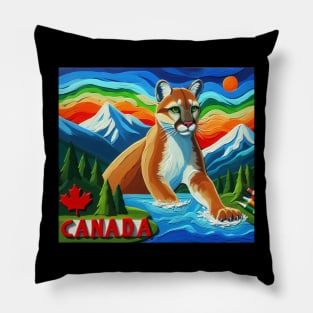 Mountain Lion Canada . Pillow