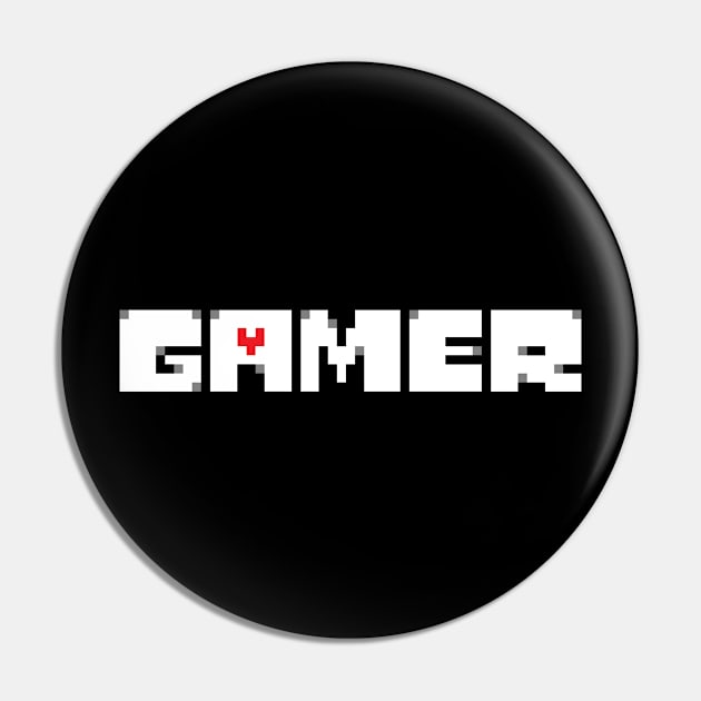 Gamer - Undertale Pin by WiccanNerd