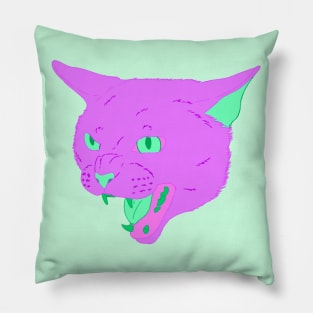 Vaporwave Cat - Grape Juice Pillow