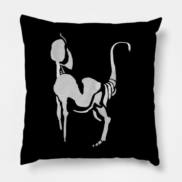 Greyhound Design Form Pillow by Nikokosmos