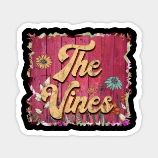 Classic Vines Personalized Flowers Proud Name Magnet