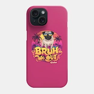 BRUH we out! Teacher Vibes: Illuminating Minds with Tropical Brilliance Phone Case