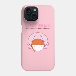 Slow and Steady Wins the Race Girl Turtle Phone Case